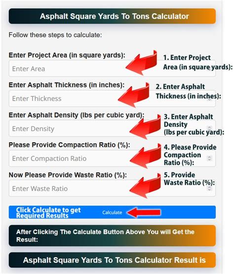 how to measure asphalt thickness|sq yards to tons calculator.